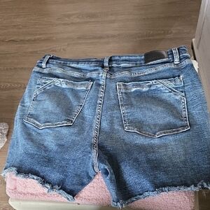 Buckle Distressed Blue Jean Shorts-only Worn Once